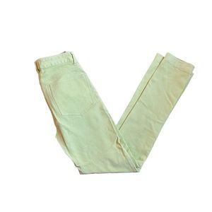 Vintage Doncaster Womens Size 4 Lime Green Casual Straight Leg Pants